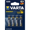 Varta Energy alkáli Mni ceruzaelem AAA 1.5 V (4db/csomag)  (4103229414) (4103229414)