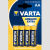 Varta Longlife Extra alkáli ceruzaelem (4xAA)