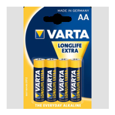 Varta Longlife Extra alkáli ceruzaelem (4xAA) ceruzaelem