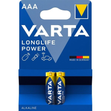 Varta Longlife Power AAA (LR03) alkáli mikro ceruza elem (2db/bliszter) (4903121412) (v4903121412) ceruzaelem