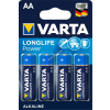 Varta Longlife Power Alkaline alkáli elem típus Mignon 4db/csom.