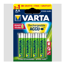 Varta Longlife Ready2Use ceruza akku 2100mAh (3+1xAA) tölthető elem