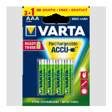 Varta Longlife Ready2Use mikro akku 800mAh (3+1xAAA) tölthető elem