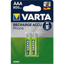 Varta Micro AAA akku típus DECT-Telefonhoz 800mAh 2db/csom. T398 tölthető elem