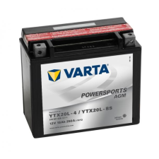 Varta Powersports AGM 12V 18Ah jobb+ - YTX20L-4 / YTX20L-BS motor motorkerékpár akkumulátor akku 518901026 autó akkumulátor