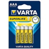 Varta Superlife féltartós AAA ceruza elem - (4 db)