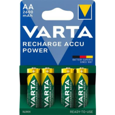 Varta Tölthető elem, AA ceruza, 4x2600 mAh, előtöltött, VARTA Power (VAKU12) tölthető elem