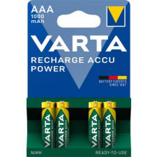 Varta Tölthető elem, AAA mikro, 4x1000 mAh, előtöltött, VARTA Power (VAKU14) tölthető elem