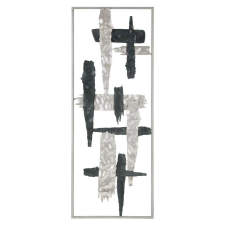 Vas fali panel új art 28,6x2,5x74,3cm grafika, keretezett kép