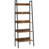 Vasagle Alinru Ladder könyvespolc, Vasagle, 60 x 30 x 170 cm, forgácslap/acél, rusztikus barna