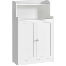 Vasagle Fürdőszobai Szekrény Állítható Polcokkal Felhőfehér fürdőszoba bútor