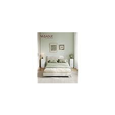  VASAGLE Keskeny Éjjeliszekrény Szett 2 Fiókkal Felhőfehér bútor