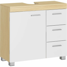 Vasagle mosdó alatti szekrény, 30 x 70 x 64 cm, fehér - bézs fürdőszoba bútor