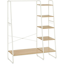Vasagle Ruhatartó cipőtartóval, 5 szintes tárolóállvány, fehér bútor