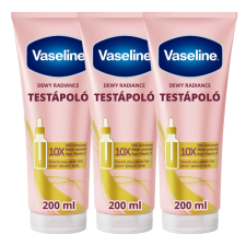 Vaseline Dewy Radiance szérumos Testápoló 3x200ml kozmetikai ajándékcsomag