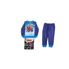 Vastag pamut gyerek pizsama - Bosszúállók - sötétkék-kék - 116