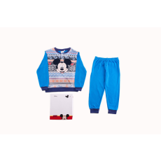  Vastag pamut gyerek pizsama - Mickey egér - középkék - 122