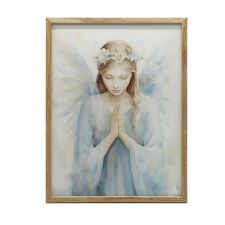 VÁSZFESTÉS FALANGYAL PORTRÉHOZ EGY FINOM RUHÁHOZ 50x70 CM grafika, keretezett kép