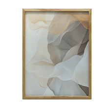 VÁSZON FESTMÉNY FALHOZ ETHERICAL WAVE ARANY KERET 70x100 CM grafika, keretezett kép