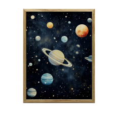 VÁSZON FESTMÉNY FALHOZ KERET NÉLKÜLI TÉR SUTTOGÁSÁHOZ 30x40 CM grafika, keretezett kép