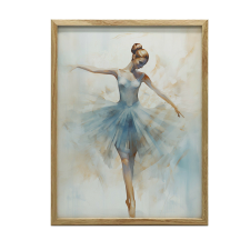  VÁSZON FESTMÉNY FALI BALERINA ÉTERIKUS TÁNCHOZ 70x100 CM KERET NÉLKÜL grafika, keretezett kép