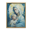  VÁSZON FESTMÉNY MÁRIA JÉZUSBABÁVAL VÁSZON 50x70 CM