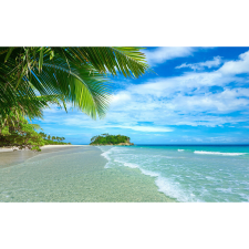  Vászon festmény, MÉDIA, Egzotikus nyaralás, 105 x 70 cm grafika, keretezett kép