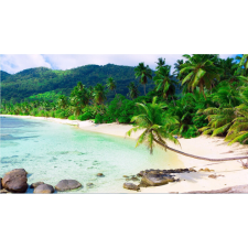  Vászon festmény, MEDIA, Trópusi paradicsom, 105 x 70 cm grafika, keretezett kép