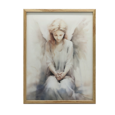  VÁSZON FESTMÉNY MÉLYKÉK SZÉPSÉG KERET NÉLKÜL 50x70 CM grafika, keretezett kép