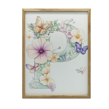  VÁSZON FESTMÉNY VIRÁGZÓ P BETŰ KERET NÉLKÜL VIRÁGOK VÁSZON 70x100 grafika, keretezett kép