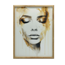 VÁSZON KÉP A FALHOZ REJTÉKES SZÉPSÉG KERET NÉLKÜL 50x70 CM grafika, keretezett kép