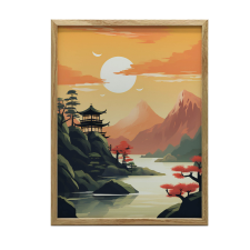 VÁSZON KÉP CSEND ÉS HARMÓNIA KERET NÉLKÜL 50X70 CM PREMIUM VÁSZON grafika, keretezett kép