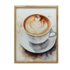  VÁSZON KÉP KERET NÉLKÜL KÁVÉ ELEGÁNS STÍLUSBAN 50x70 CM VÁSZON