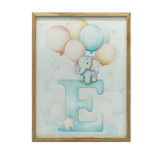 VÁSZON KÉP LUBON E ELEFÁNTTAL KERET NÉLKÜL 50x70 CM VÁSZON grafika, keretezett kép
