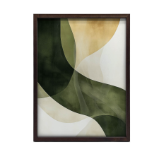 VÁSZONFESTÉS ÁLMOK FALHULLÁMHOZ FEHÉR KERETTEL 30x40 CM grafika, keretezett kép
