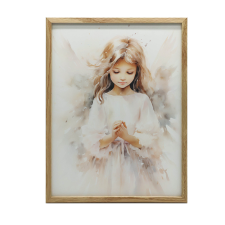 VÁSZONFESTÉS ANGYAL AJÁNDÉK KERET NÉLKÜL PREMIUM VÁSZON 50x70 CM grafika, keretezett kép