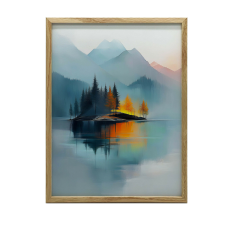  VÁSZONFESTÉS BÉKE OÁZIS FALRA KERET NÉLKÜL 70x100 CM grafika, keretezett kép