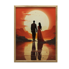 VÁSZONFESTÉS EGY PILLANAT KÉTRE KERET NÉLKÜL 50x70 CM PREMIUM grafika, keretezett kép