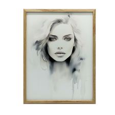 VÁSZONFESTÉS GYÖNYÖRŰ NŐ KERET NÉLKÜL 70x100 CM PREMIUM VÁSZON grafika, keretezett kép