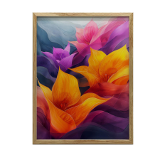 VÁSZONFESTÉS LILS AZ ÁLOM FÖLDBŐL KERET NÉLKÜL PREMIUM VÁSZON 70x100 CM grafika, keretezett kép