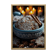  VÁSZONFESTÉS MÉZESKALÁCS CSODÁK PREMIUM VÁSZON 50x70 CM KERET NÉLKÜL grafika, keretezett kép