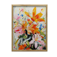 VÁSZONFESTÉS VIRÁG KONCERT KERET NÉLKÜL PREMIUM VÁSZON 30x40 CM grafika, keretezett kép