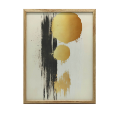 VÁSZONFESTMÉNY FAL ENERGY ARANY KEREKEKRE 30x40 CM KERET NÉLKÜL grafika, keretezett kép