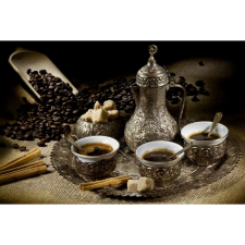  Vászonkép, MÉDIA, Hagyományos kávé, 105 x 70 cm grafika, keretezett kép