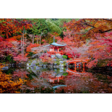  Vászonkép, MÉDIA, Japánkert, 105 x 70 cm grafika, keretezett kép