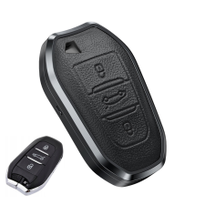  Vauxhall 3 gombos smart kulcs alumínium+bőr tok autó tuning
