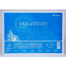  Vázlatfüzet, famentes, B4, spirál, 32 lap, COOL BY VICTORIA füzet