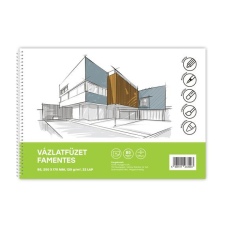  Vázlatfüzet FAMENTES B/5 32 lap 120gr. Bluering füzet