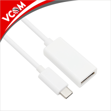 VCOM USB C apa - Displayport anya Adapter Fehér kábel és adapter