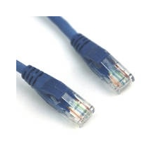 VCOM VCOM kábel UTP CAT6 patch 1m; kék kábel és adapter